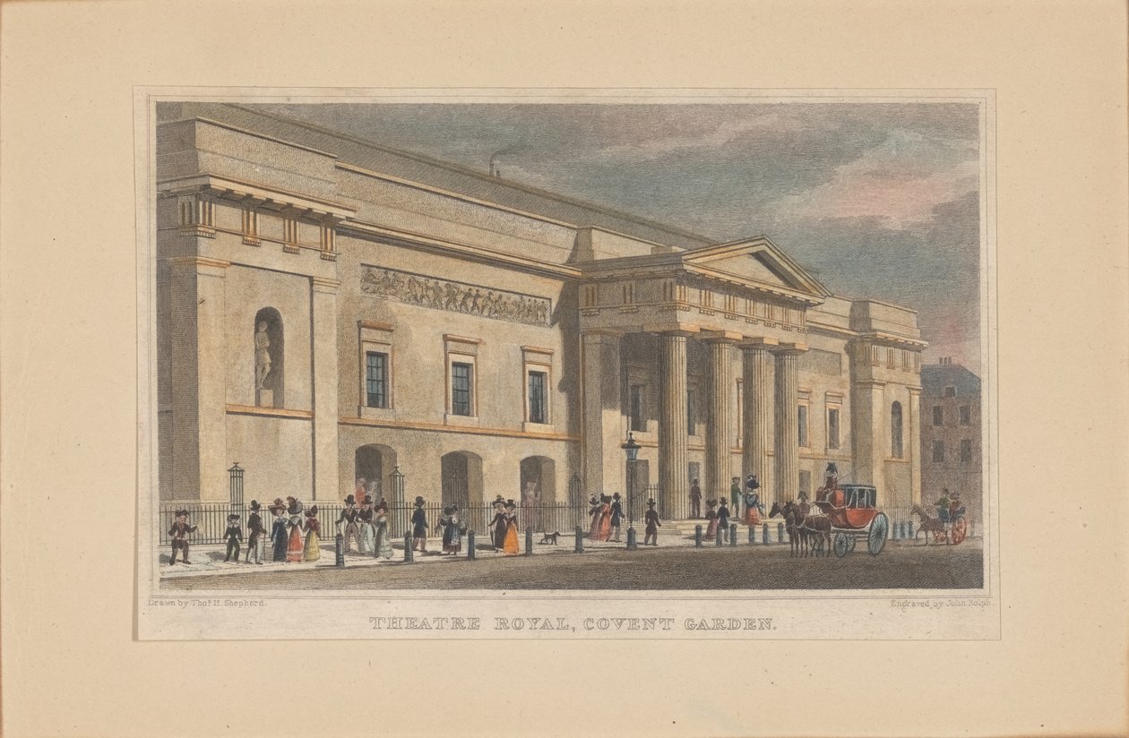 Teatro Royal Covent Garden, c. 1830 de Thomas Hosmer Shepherd