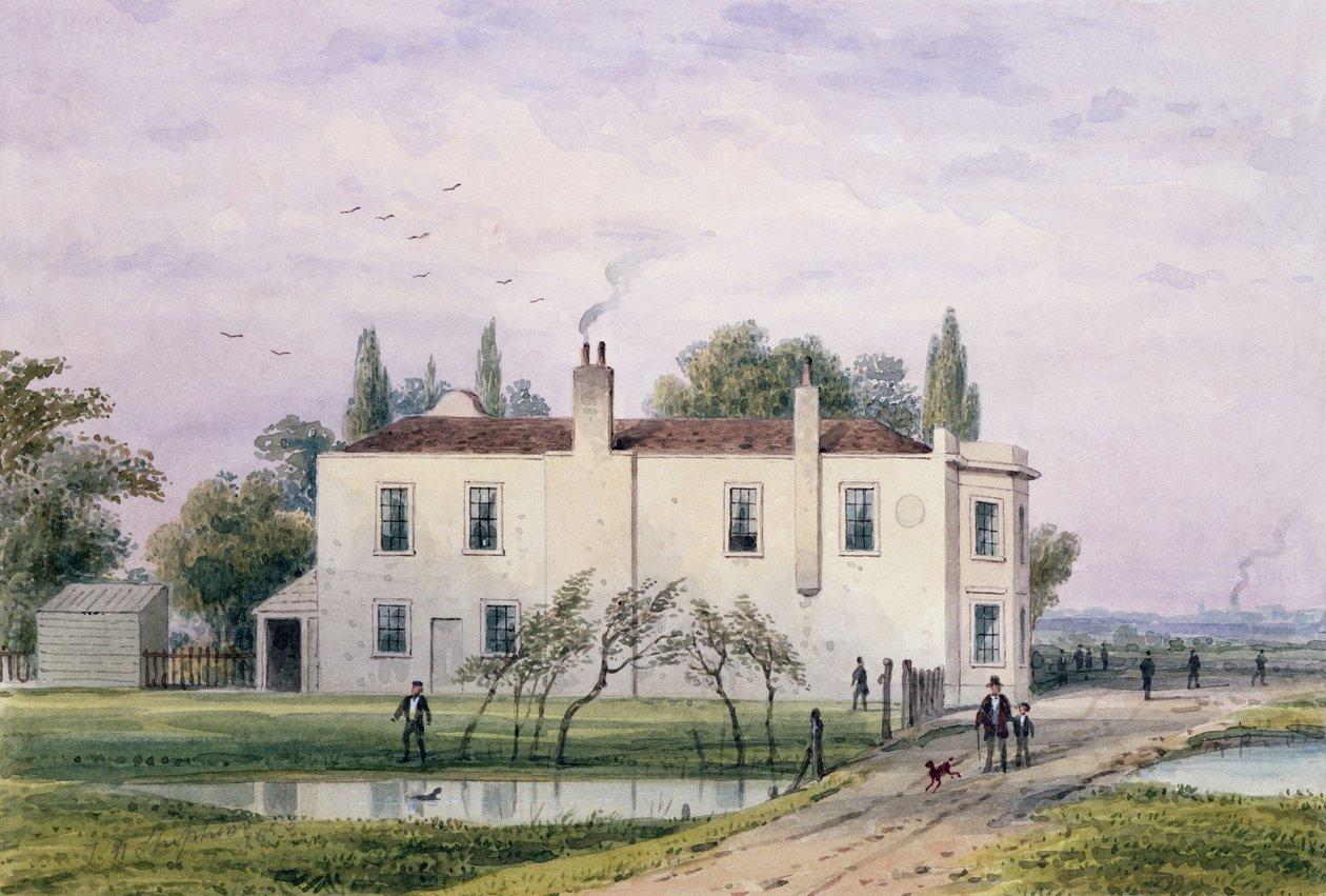 Vista da Casa de Copenhaga, 1853 de Thomas Hosmer Shepherd