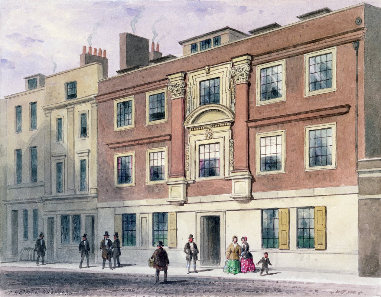 Rua Winchester, 1850 de Thomas Hosmer Shepherd
