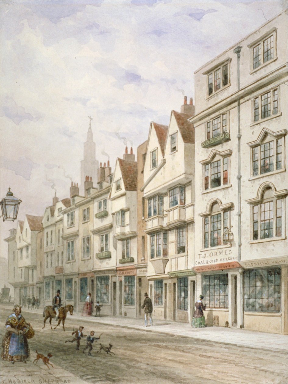 Wych Street, Westminster, Londres, c1850 de Thomas Hosmer Shepherd