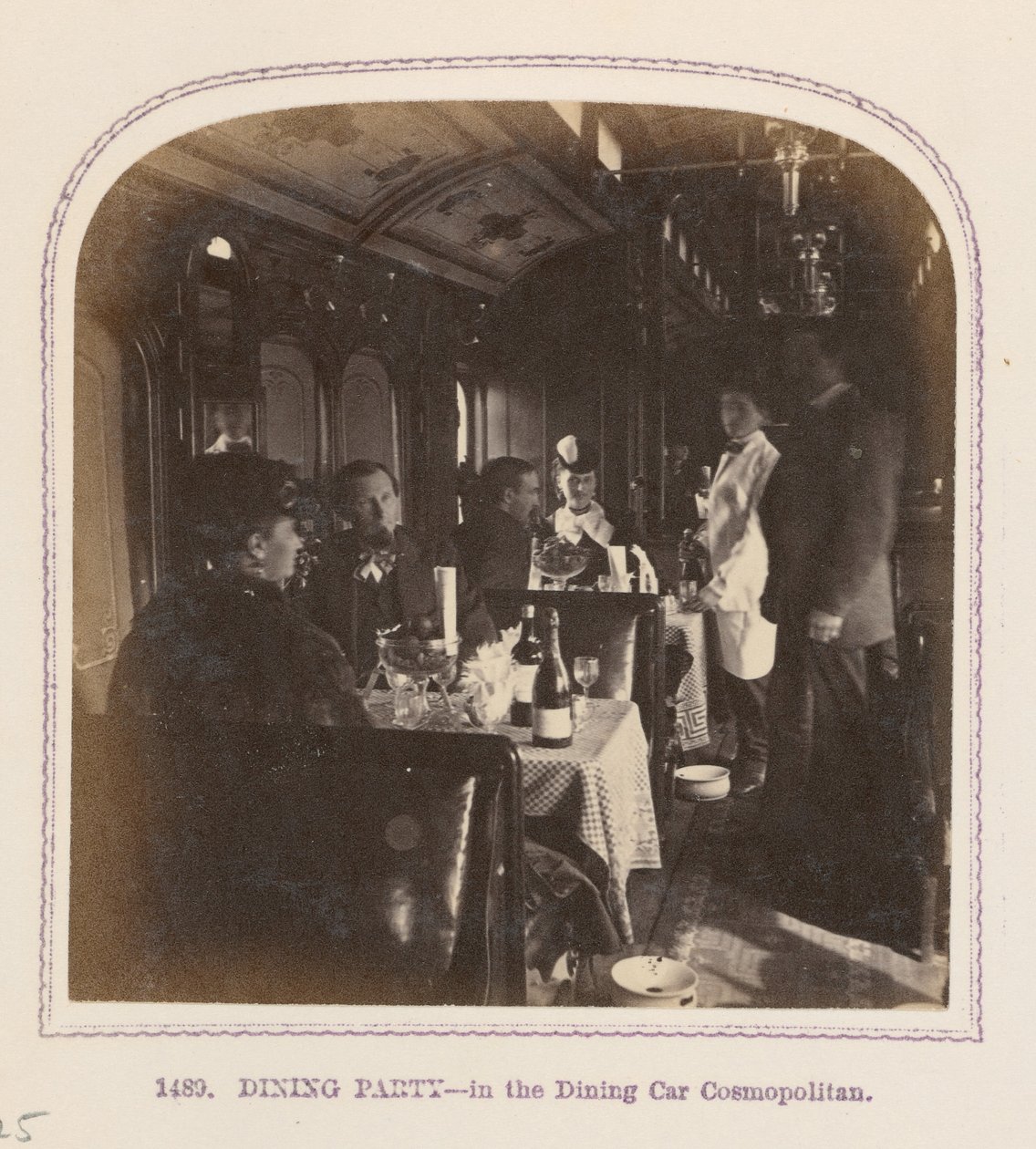 Festa de jantar - no vagão-restaurante Cosmopolitan de Thomas Houseworth