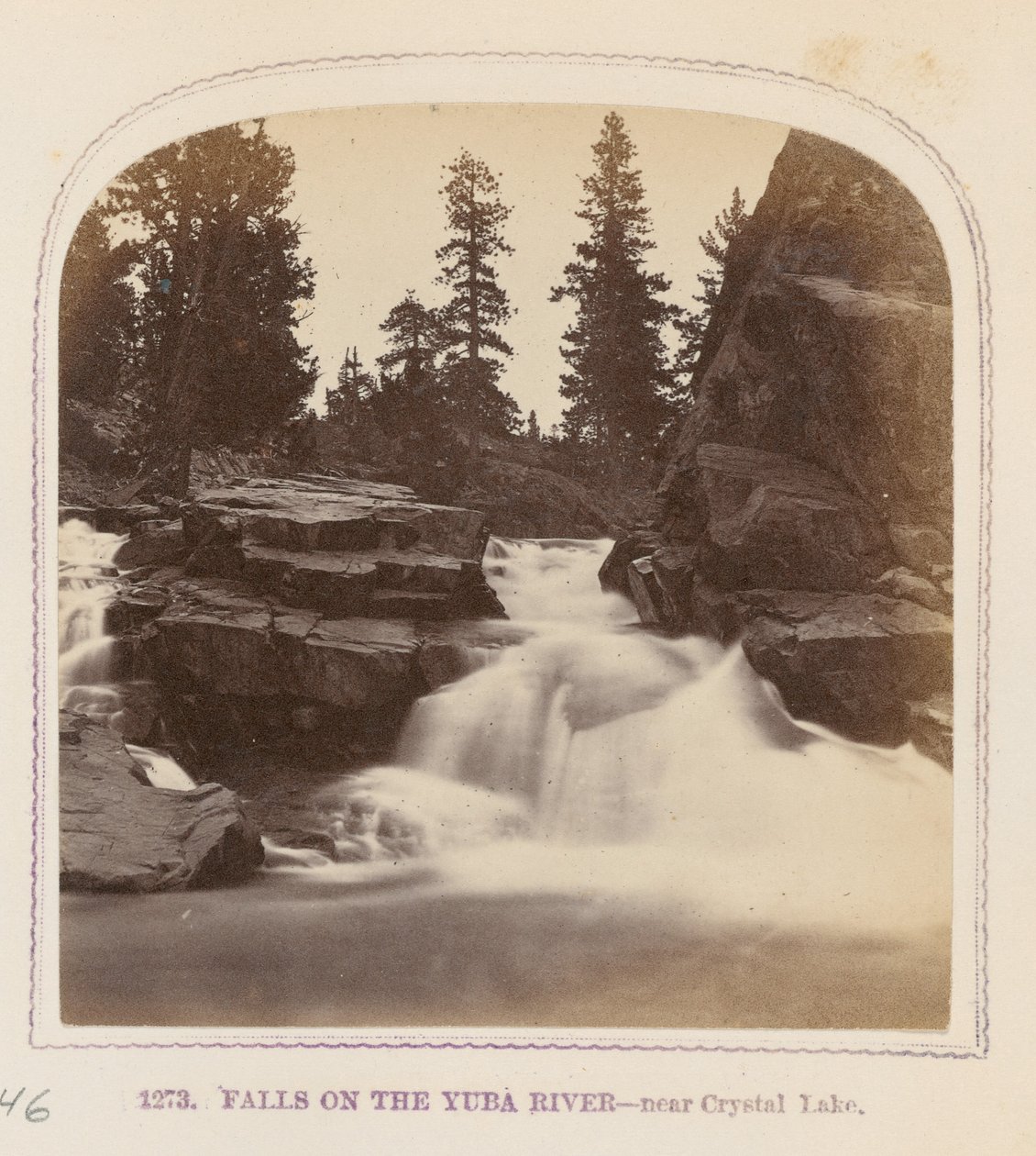 Quedas do rio Yuba - perto de Crystal Lake de Thomas Houseworth