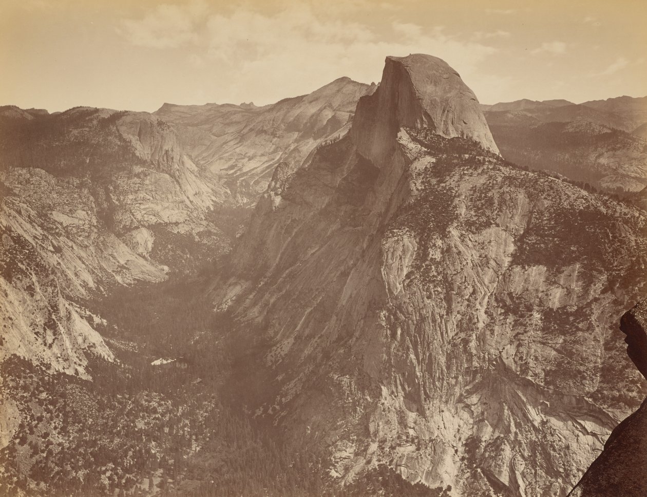 [A Meia Cúpula a partir de Glacier Point, Yosemite] de Thomas Houseworth and Company