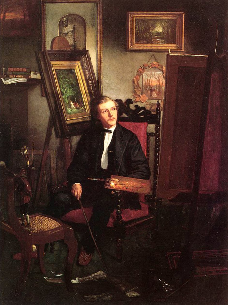 Auto-retrato, c.1870 de Thomas Hovenden