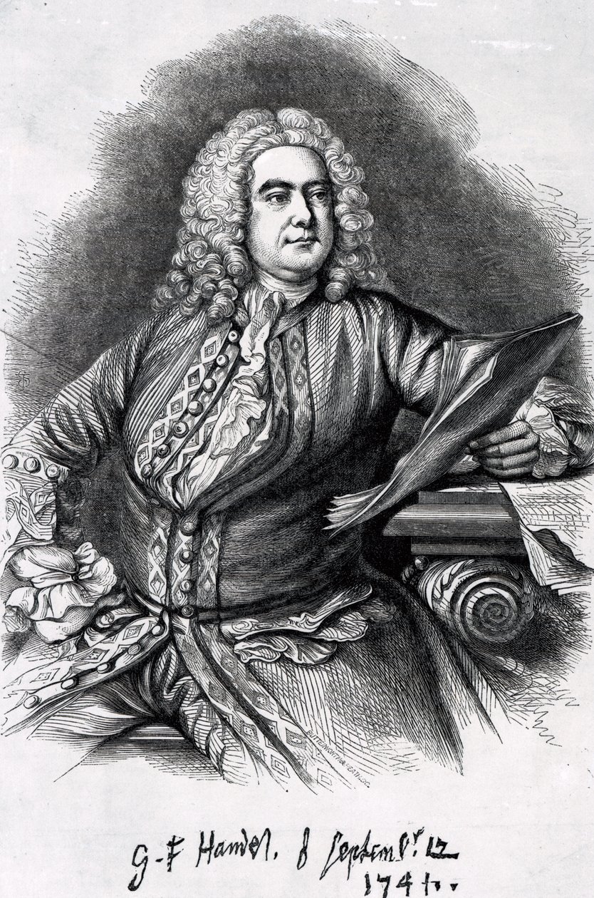 George Frederick Handel, 1749 (mezzotint) de Thomas Hudson