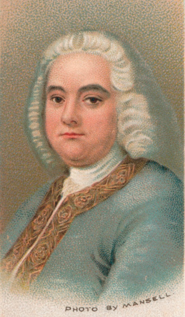 George Frideric Handel 1685-1759, compositor britânico nascido na Alemanha, 1911 de Thomas Hudson