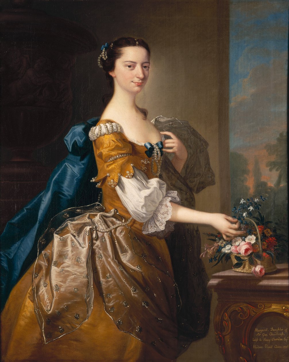 Margaret, filha de Sir George Chudleigh, casou-se com Henry Oxendon de Thomas Hudson