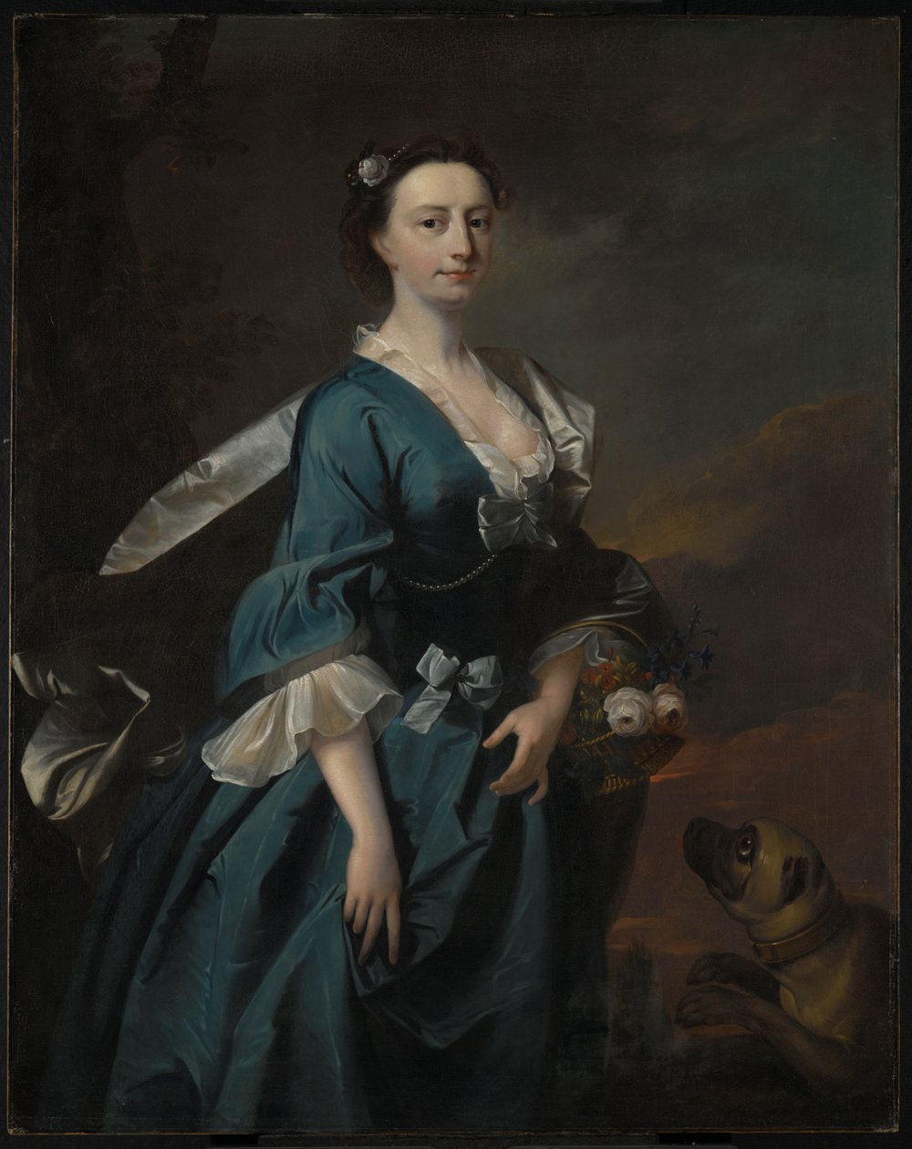 Sra. John Wendt, c.1745 (óleo sobre tela) de Thomas Hudson