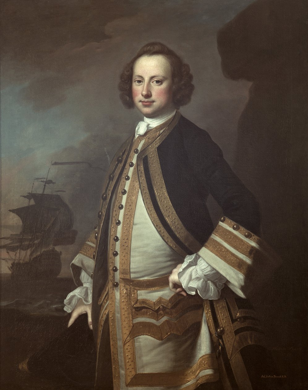 Sir George Pocock (1706-92) 1760 de Thomas Hudson