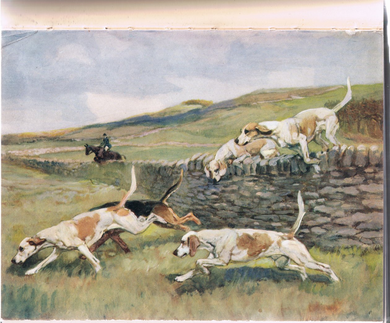 Atravessando a parede, ilustração de &39;Hounds&39; de Thomas Ivester Lloyd