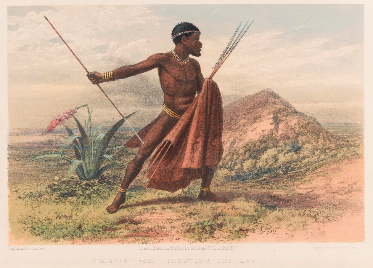 Guerreiro Xhosa, 8ª Guerra da Fronteira do Cabo de Thomas J. (after) Lucas