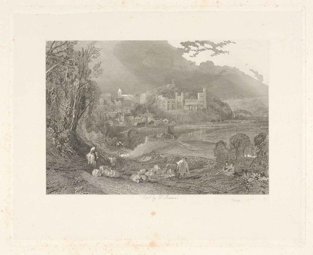 Castelo e Cidade de Arundel, Sussex de Thomas Jeavons