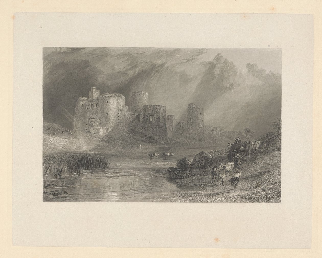 Castelo Kidwelly, País de Gales do Sul de Thomas Jeavons