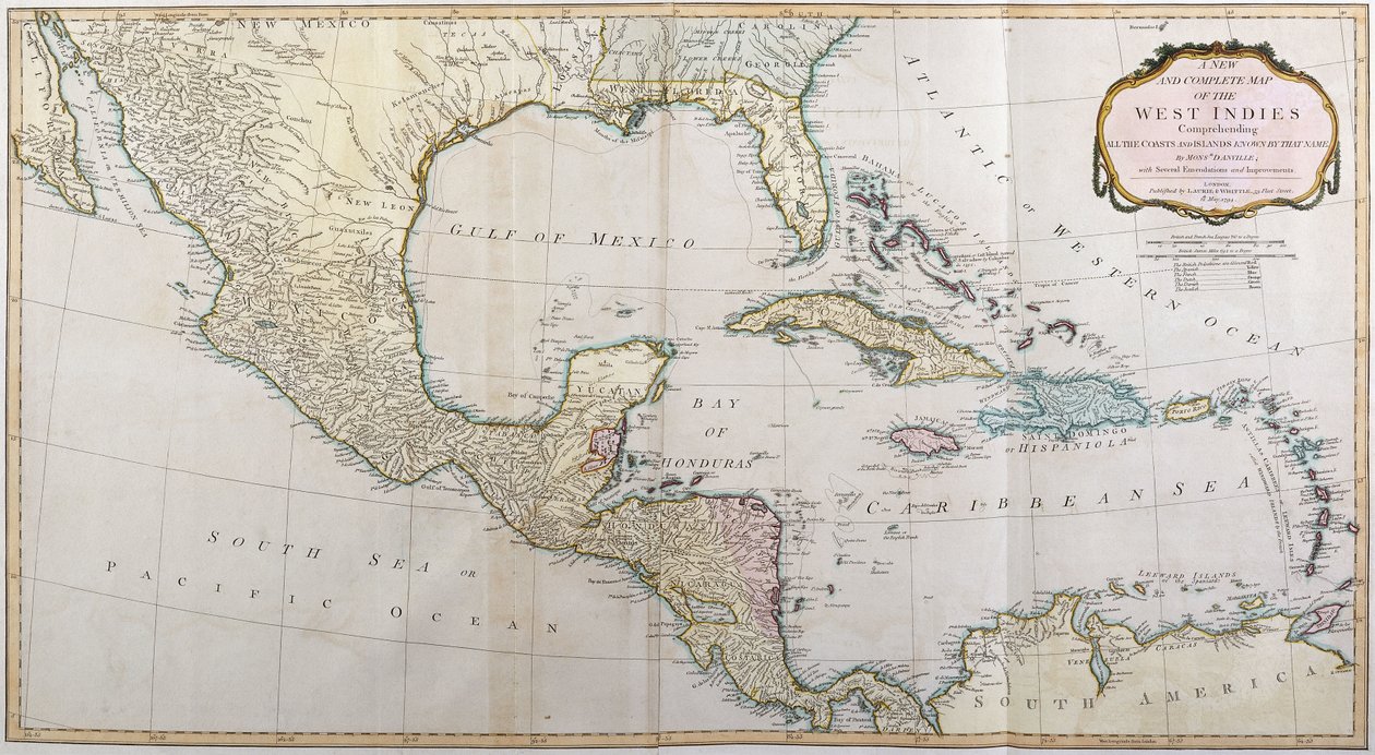 As Ilhas da Índia Ocidental, 1794-1801 de Thomas Jefferys