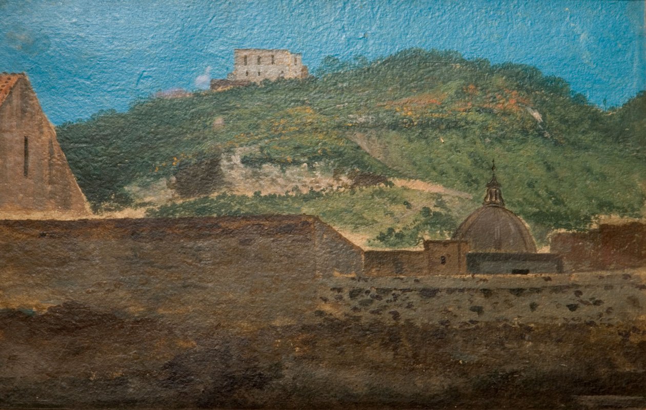 Uma colina perto de Nápoles, 1782 de Thomas Jones
