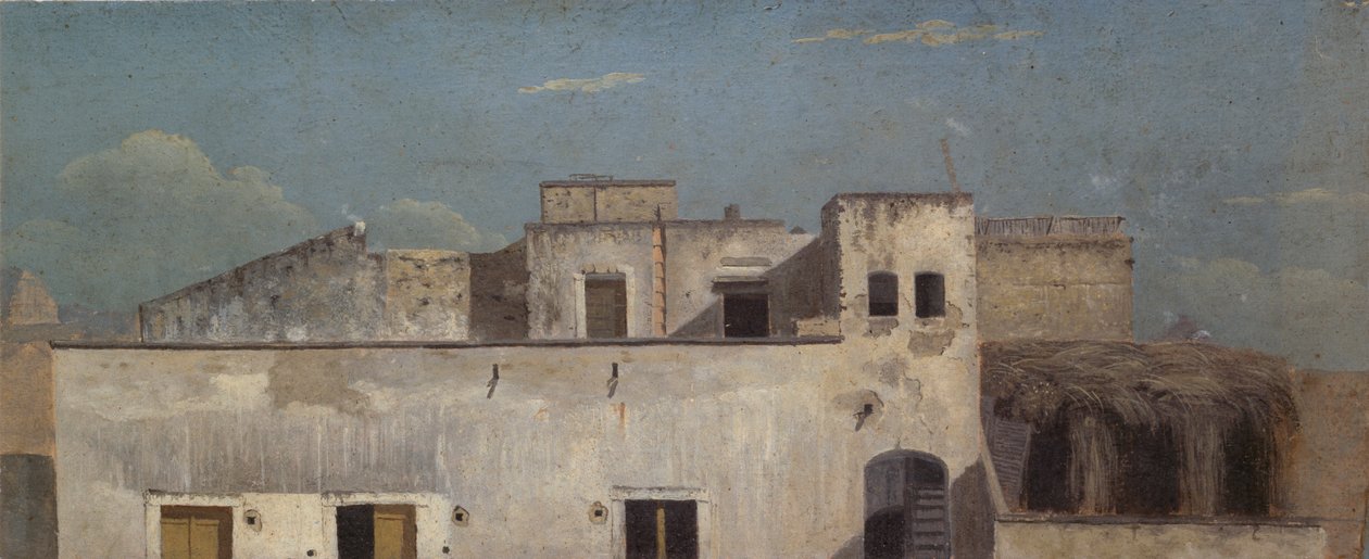 Telhados em Nápoles, 1782 de Thomas Jones