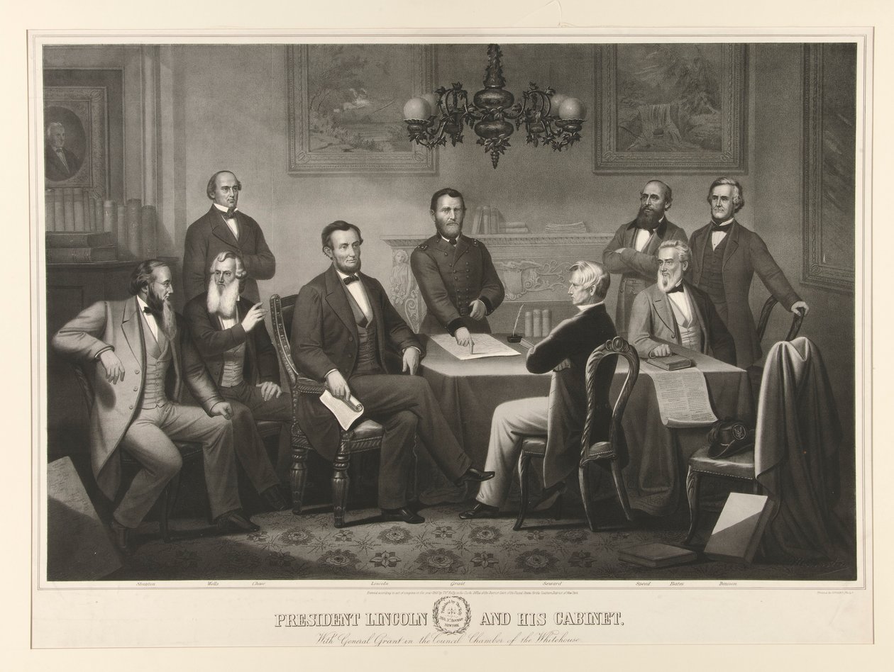 Presidente Lincoln e seu Gabinete de Thomas Kelly