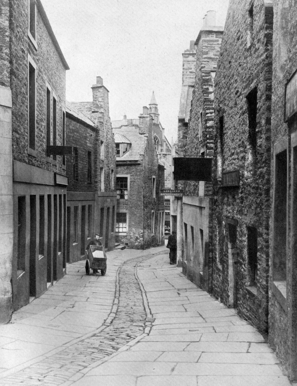 Uma rua em Stromness, Orkney, Escócia, 1924-1926 de Thomas Kent