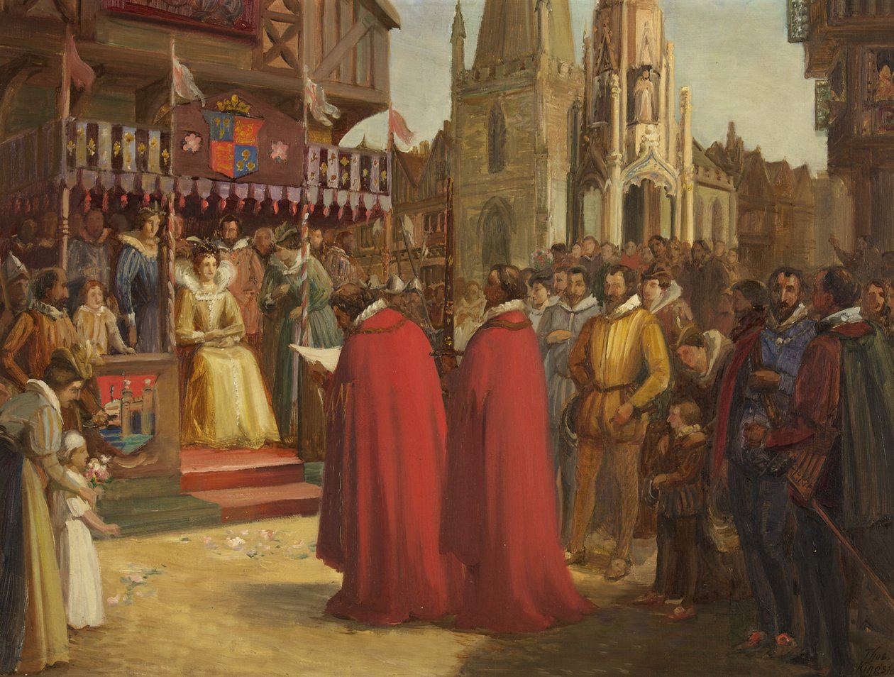 Visita da Rainha Elizabeth I a Bristol de Thomas Kingston