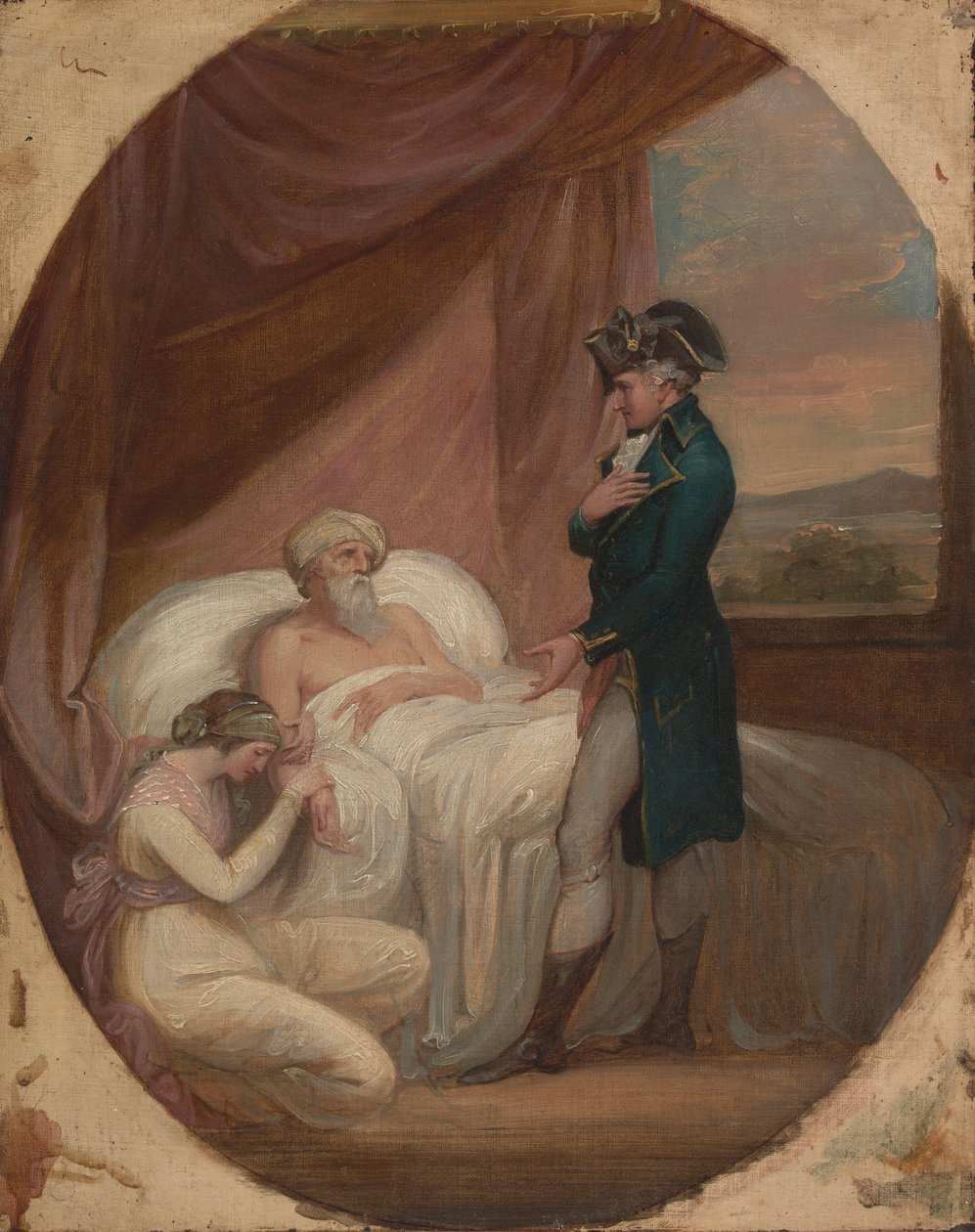 O Brahmin a comprometer a sua Filha Coraly aos cuidados de Blandford de Thomas Kirk