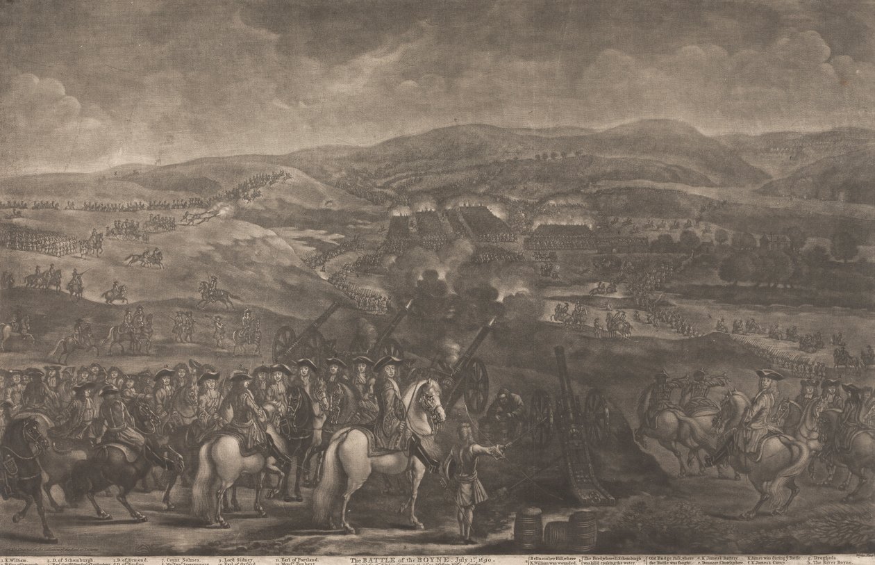 Batalha do Boyne, 1 de Julho de 1690 de Thomas Kitchin