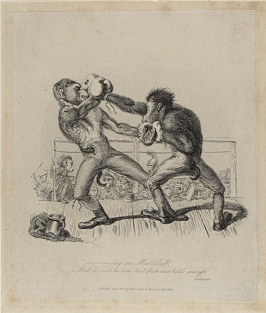 Boxe de macacos, de Monkey-ana de Thomas Landseer