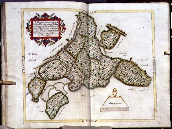 Arquivo 5672 Mapa de Tingewick em Buckinghamshire de Thomas Langdon