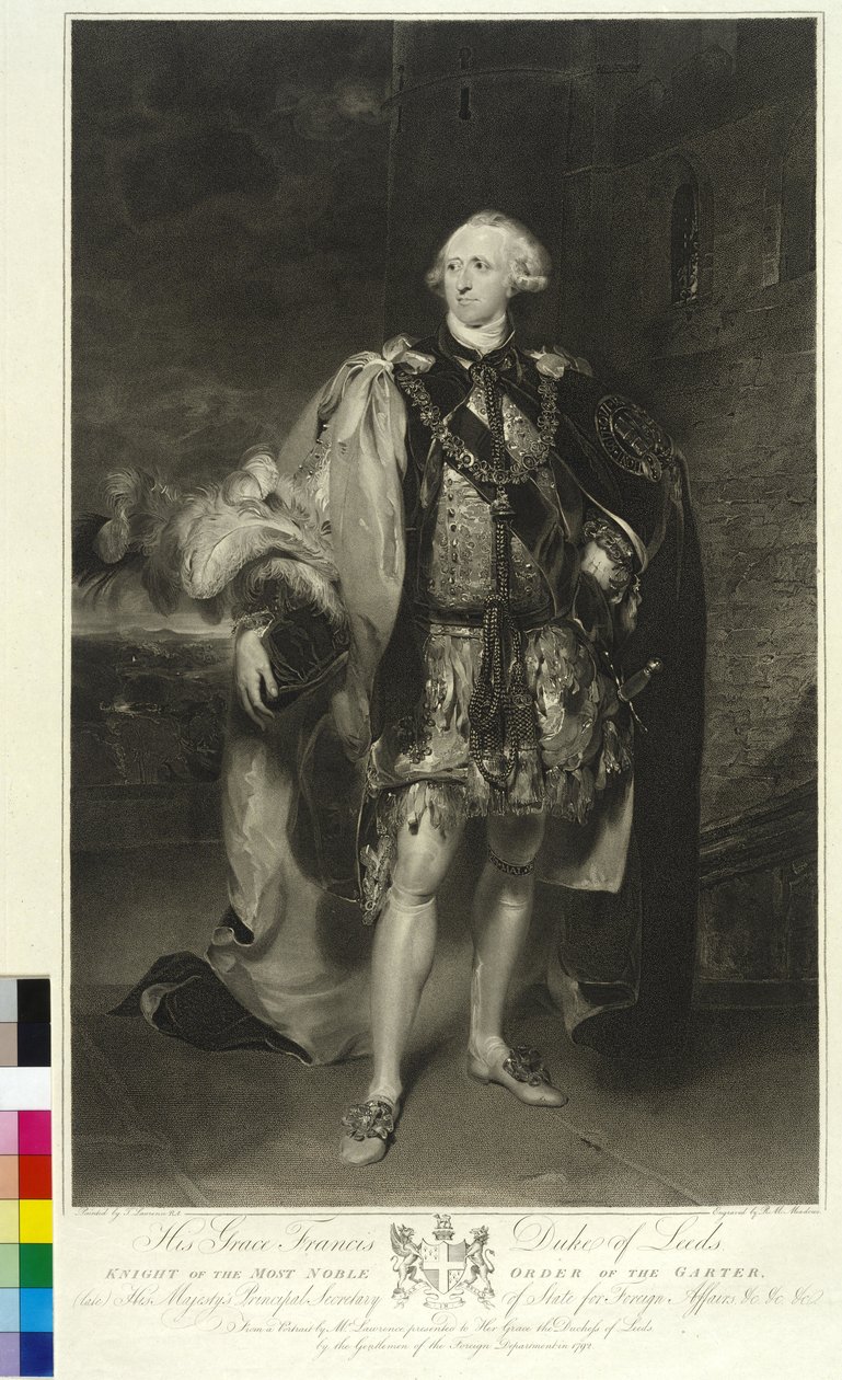 5º Duque de Leeds Osborne (gravura) de Thomas Lawrence