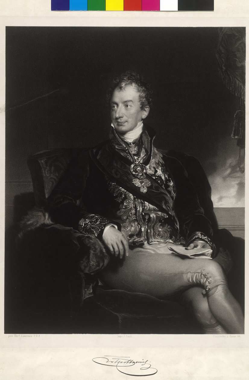 Clement Wenzel Lothar príncipe de Metternich-Winneburg (litógrafo) de Thomas Lawrence