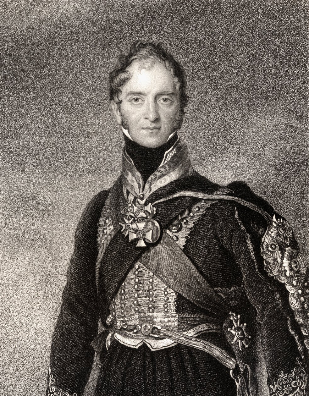 Henry William Paget, 1º Marquês de Anglesey, gravado por Samuel Freeman (1773-1857) de Thomas Lawrence