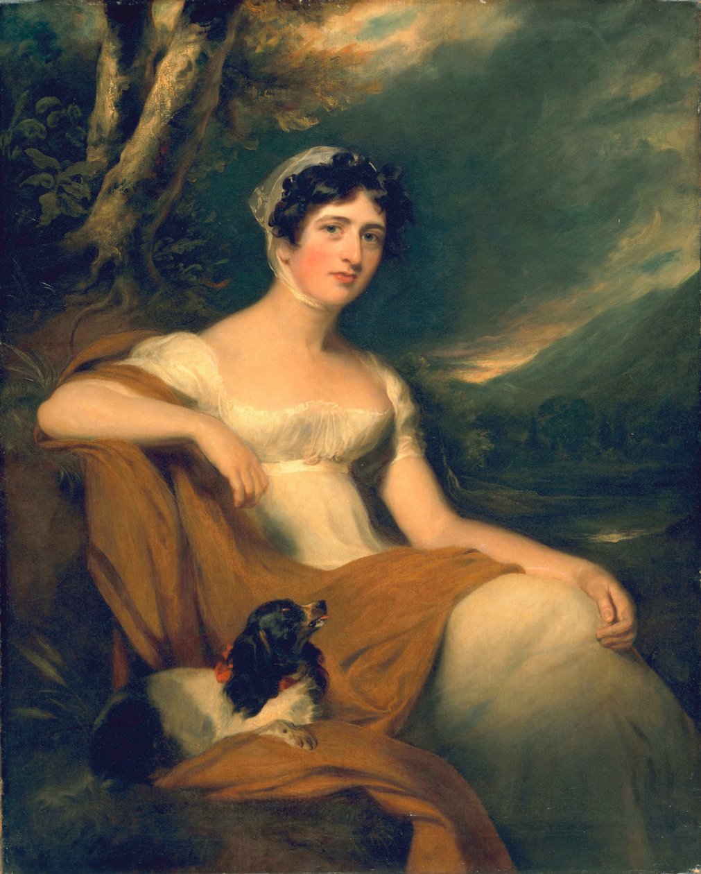 Hon. Emma Cunliffe, mais tarde Emma Cunliffe-Offley, c.1809-30 de Thomas Lawrence