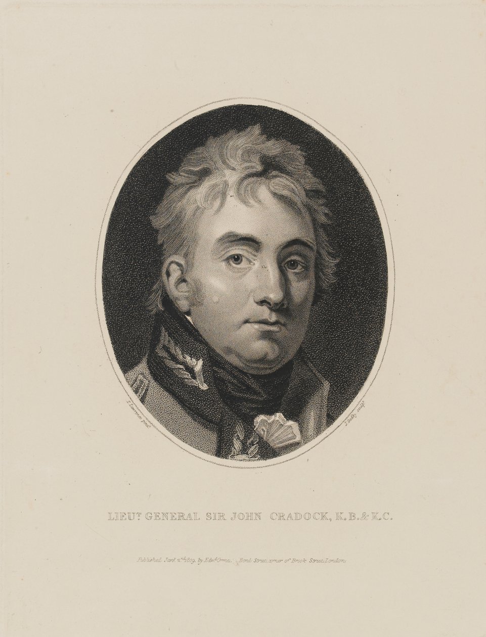 Tenente-General Sir John Cradock, 1809 de Thomas Lawrence