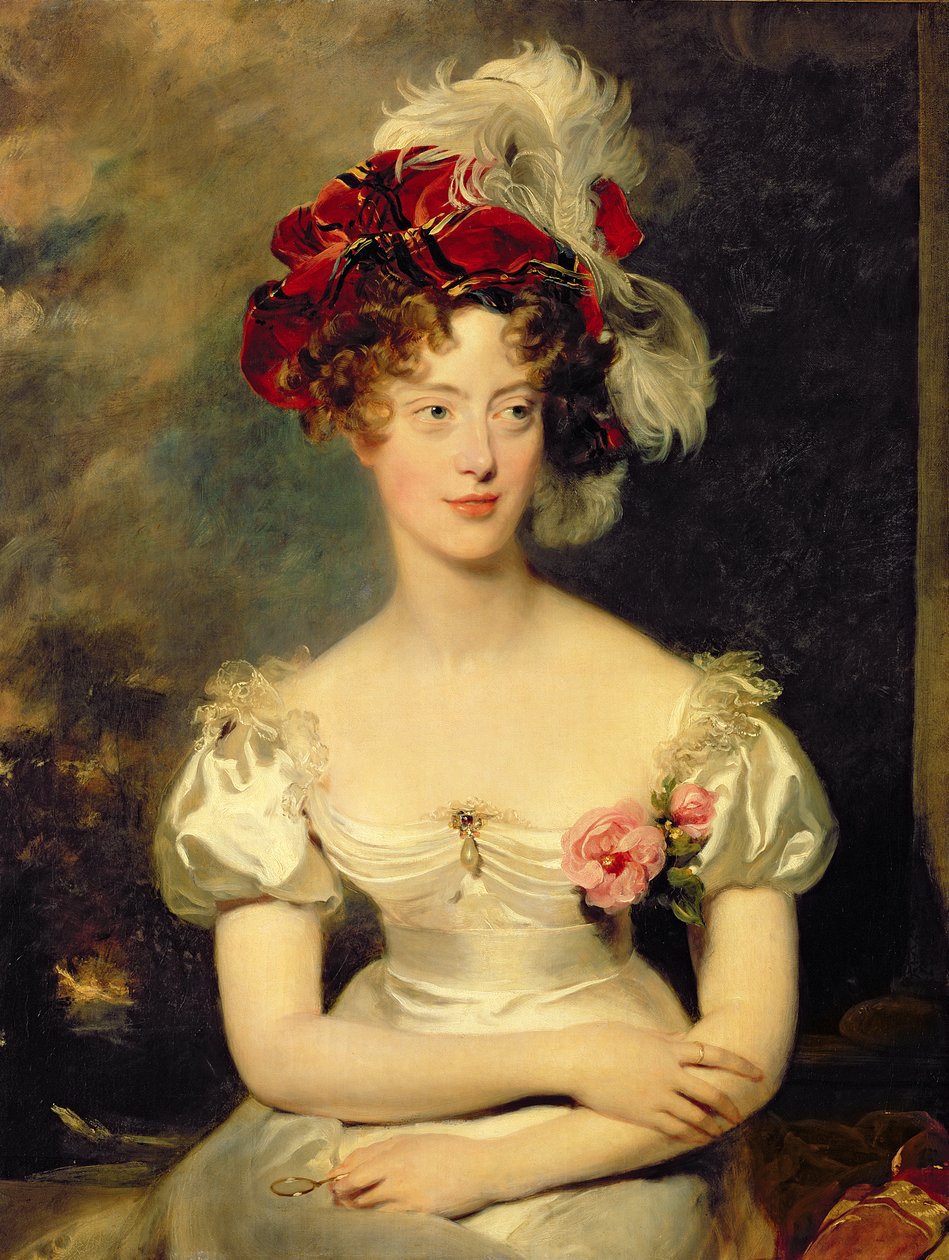 Marie-Caroline de Bourbon (1798-1870) Duquesa de Berry, c.1825 (óleo sobre tela) de Thomas Lawrence