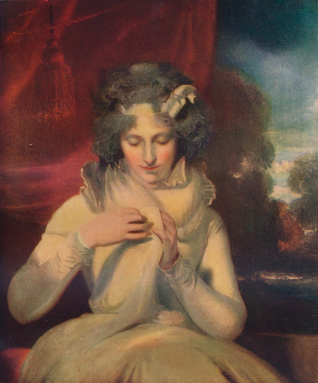 Miss Georgina Lennox, depois condessa Bathurst, 1765-1842, c1800 de Thomas Lawrence