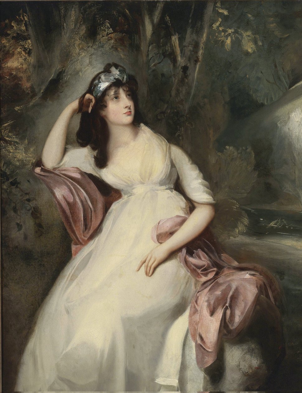 "Retrato de Sally Siddons (1775-1803) Pintura por Sir Thomas Lawrence (1769-1830) Colecção privada de Thomas Lawrence