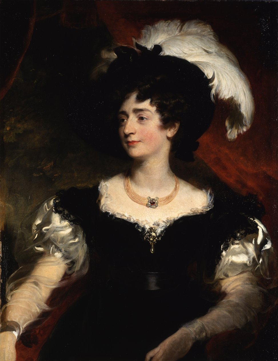 Retrato de Charlotte Florentia, esposa de Hugh, 3º duque de Northumberlandm 1828-1829 (óleo sobre tela) de Thomas Lawrence