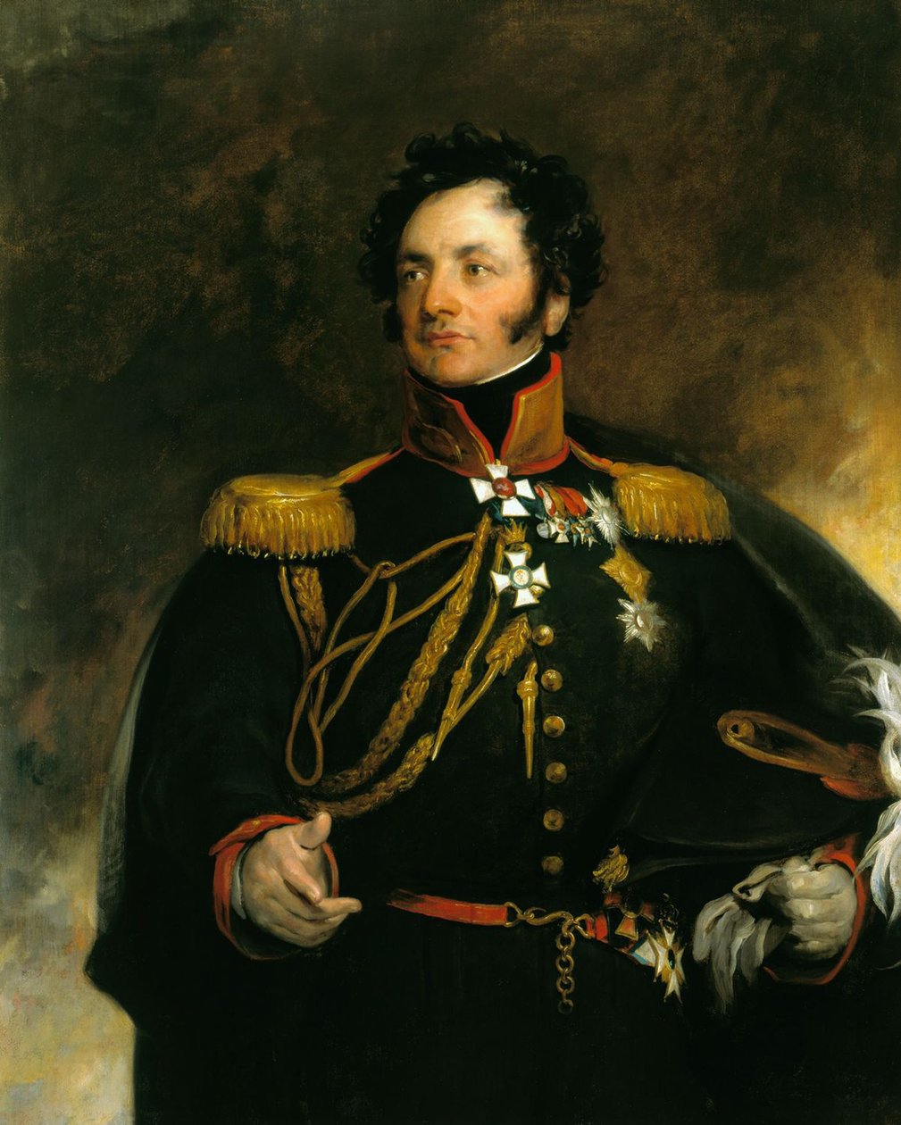 Retrato do general Fyodor Petrovich Uvarov 1773-1824, 1818 de Thomas Lawrence