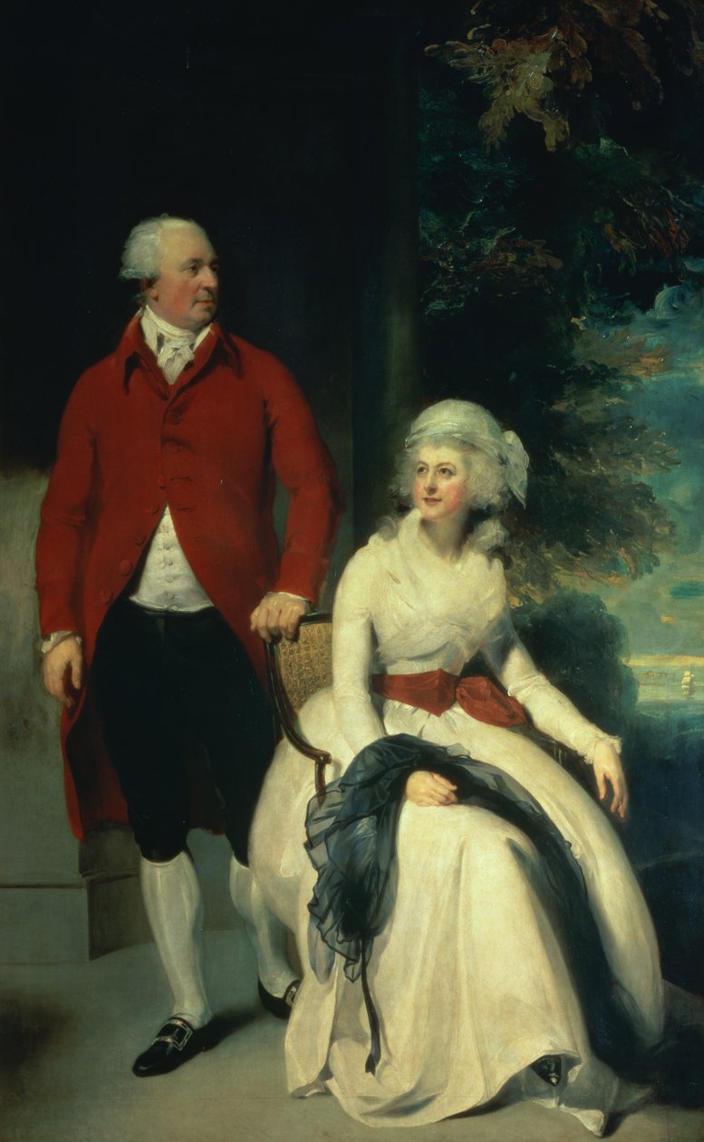 Retrato de John Julius Angerstein (1735-1823) e sua segunda esposa Eliza (1748 - 9-1800), c.1792 (óleo sobre tela) de Thomas Lawrence