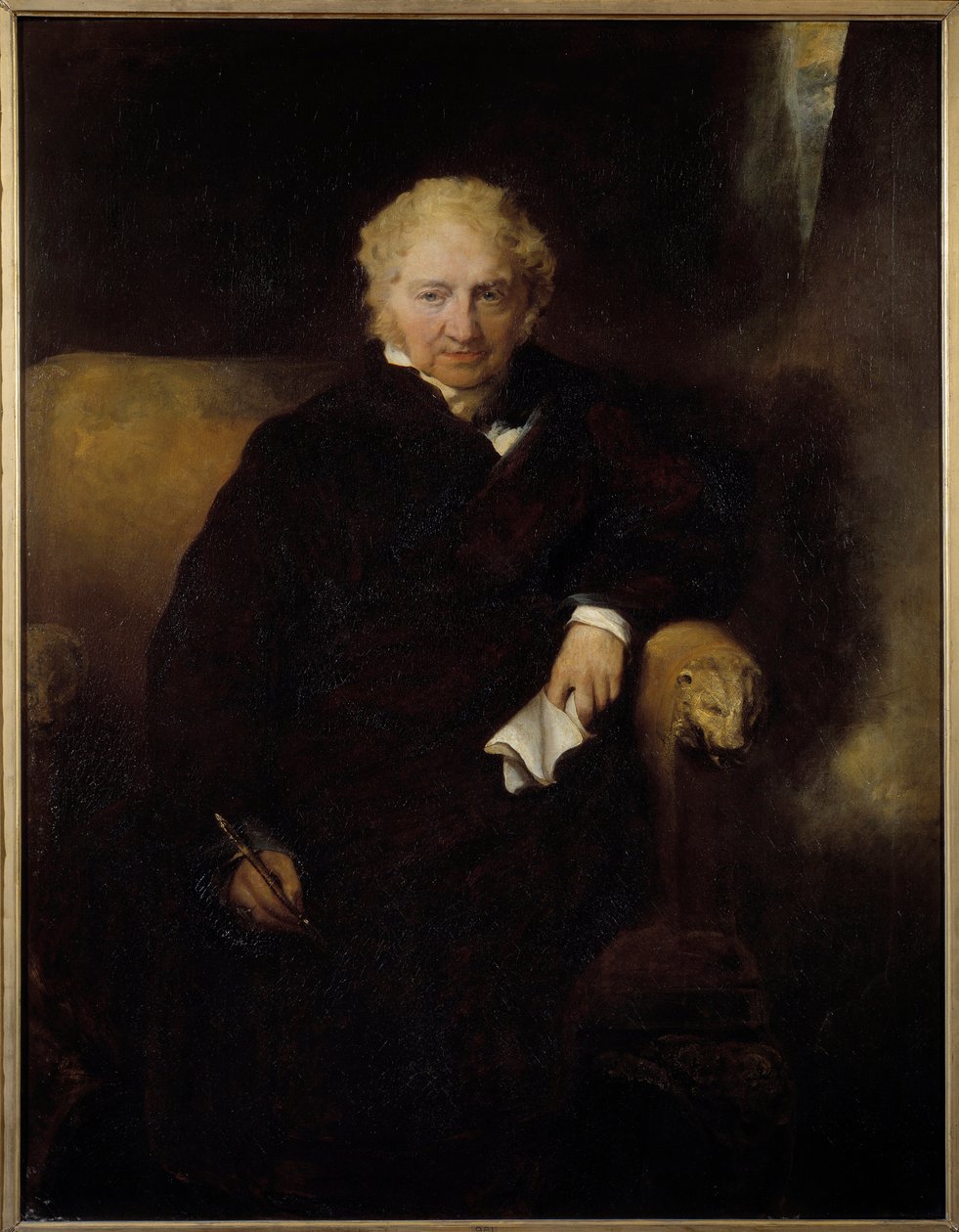 Retrato do Pintor Henri Fussli (ou Fuseli) (1741-1825) Pintura de Sir Thomas Lawrence (1769-1830) Sol do século XIX. 1042x1,09 m Bayonne, Musee Bonnat de Thomas Lawrence