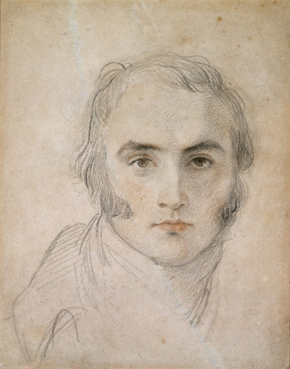 Auto-retrato, do século XVIII (giz e wc no papel) de Thomas Lawrence