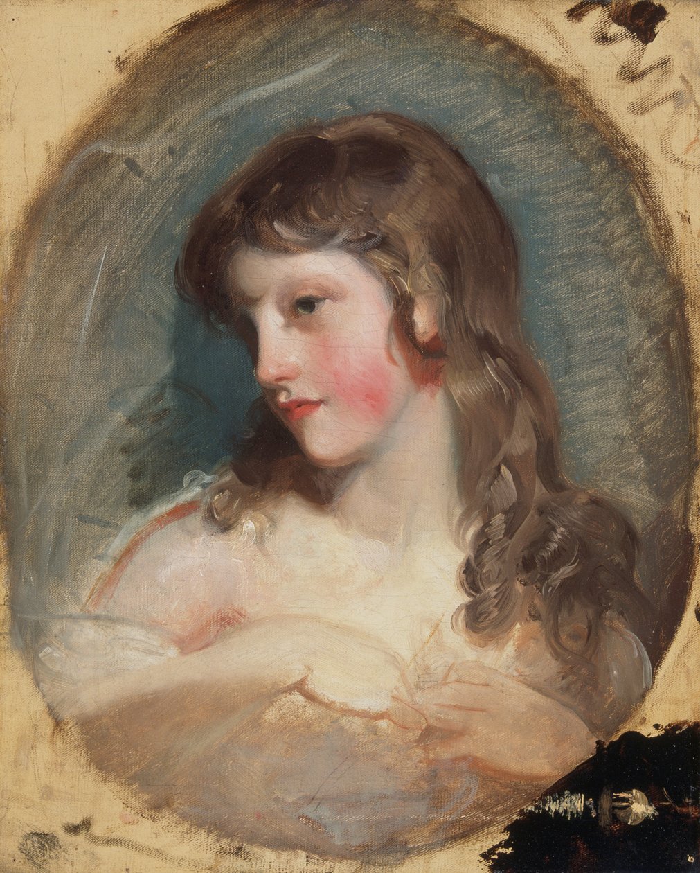 Estudo de uma menina, c1800. de Thomas Lawrence