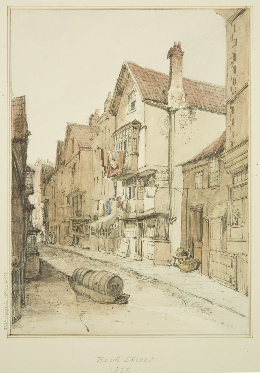 Back Street, olhando para norte de Thomas Leeson the Elder Rowbotham