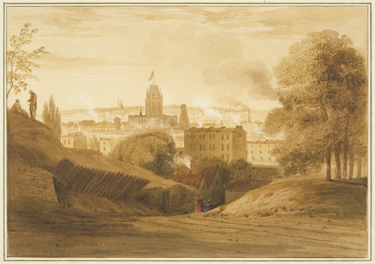 Vista da Bath Road, perto do Wells, Totterdown de Thomas Leeson the Elder Rowbotham