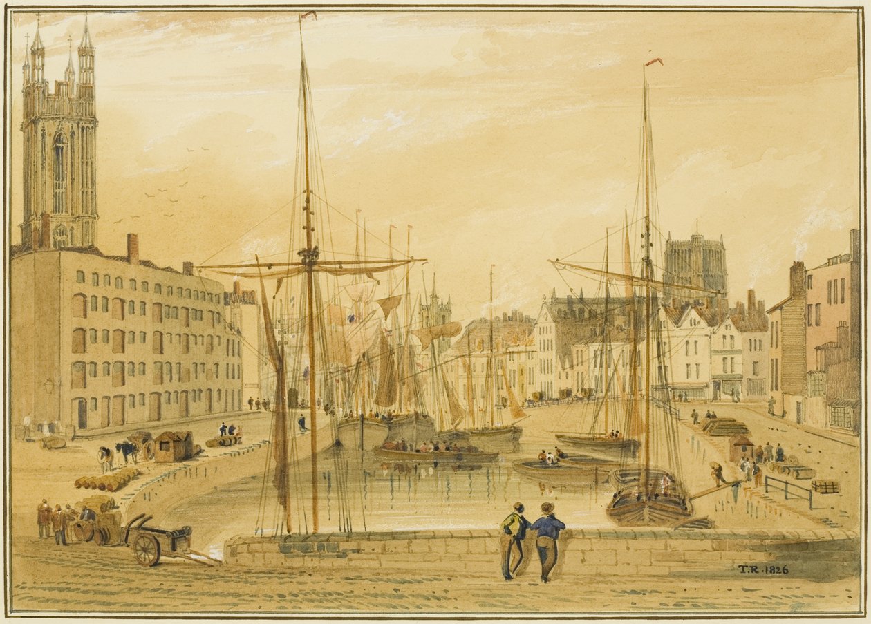 Vista da Ponte de Pedra, Cabeça de Cais (St Giles