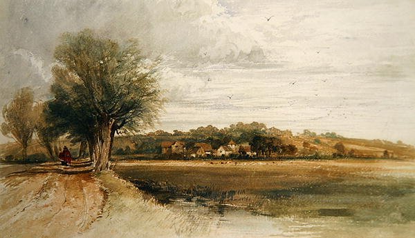 Números num Caminho (aguarela sobre papel) de Thomas Lound