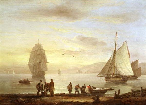 Paisagem do mar de Thomas Luny