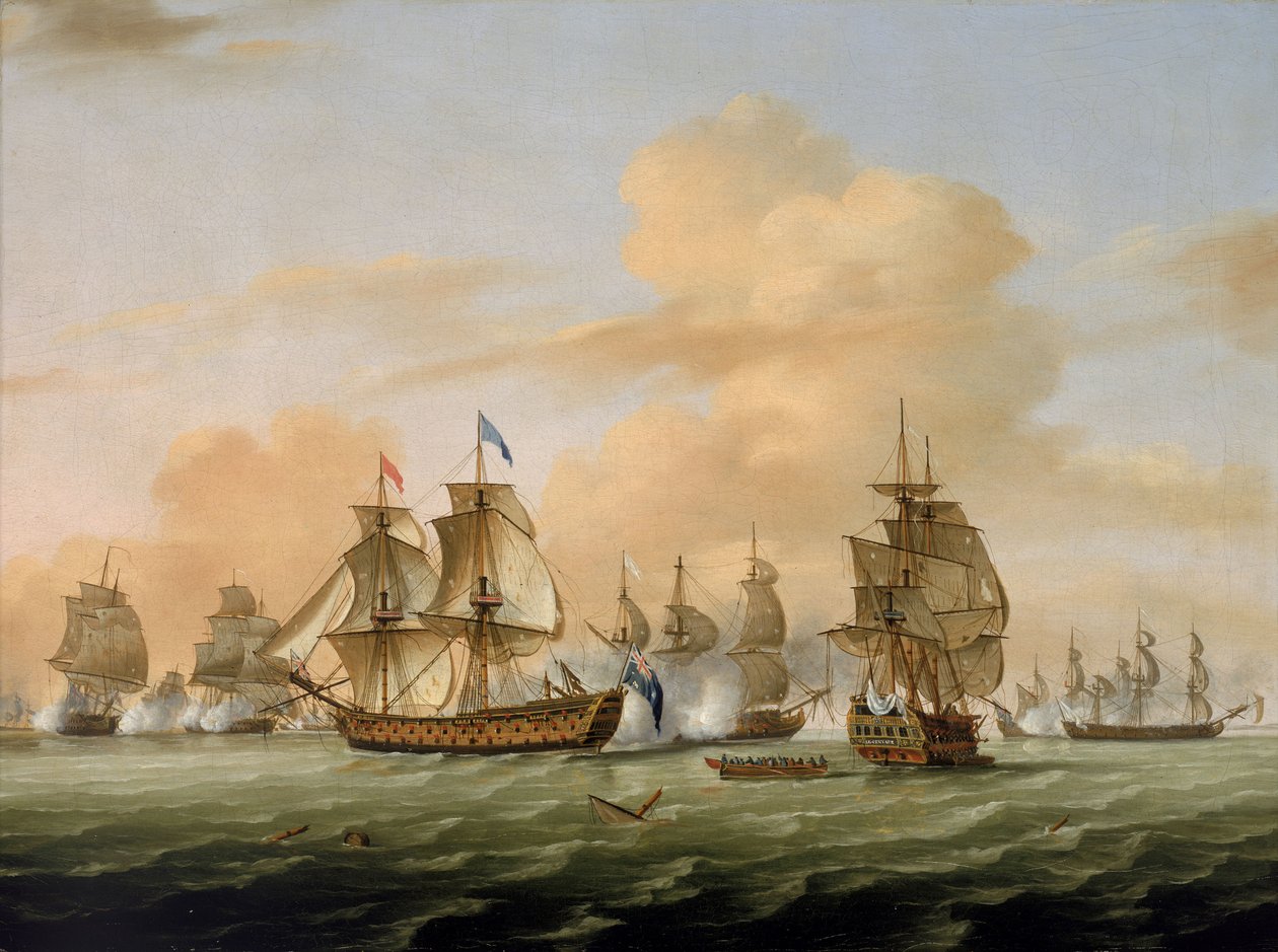 A Batalha de Lagos de Thomas Luny