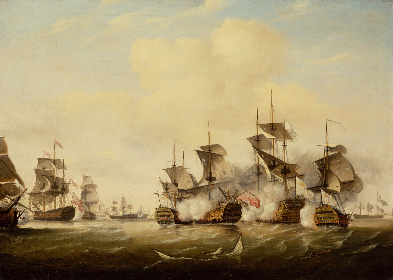 A Batalha de Toulon de Thomas Luny