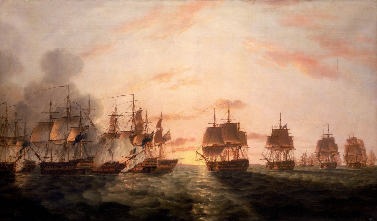 A Batalha do Nilo de Thomas Luny