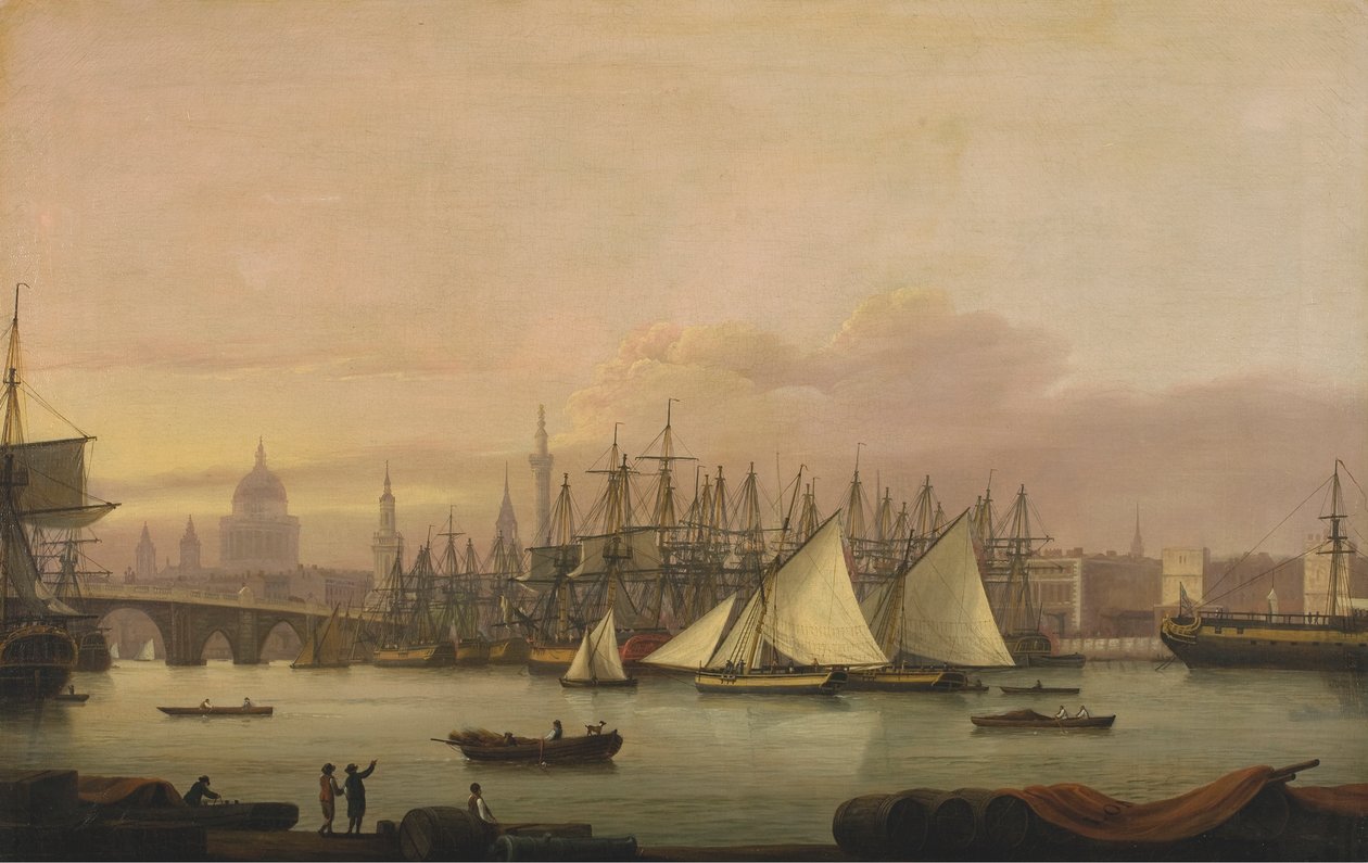 O Porto de Londres de Thomas Luny
